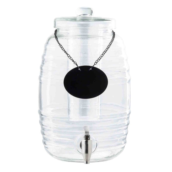 Glass beverage dispenser